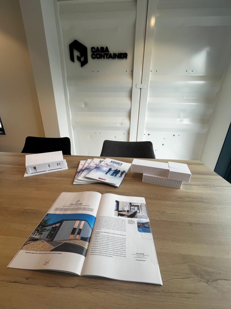 Article Vosges Entreprises dans Vosges Matin sur Casa Container