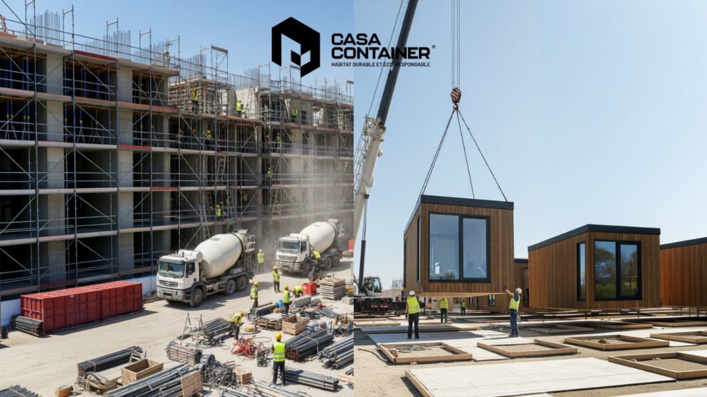 Chantier Classique Vs Installation Rapide D’une Maison Modulaire