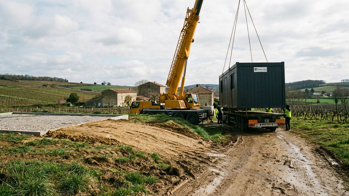 Transport Et Installation D’une Maison Container Sur Terrain En France, Impact Sur Le Prix