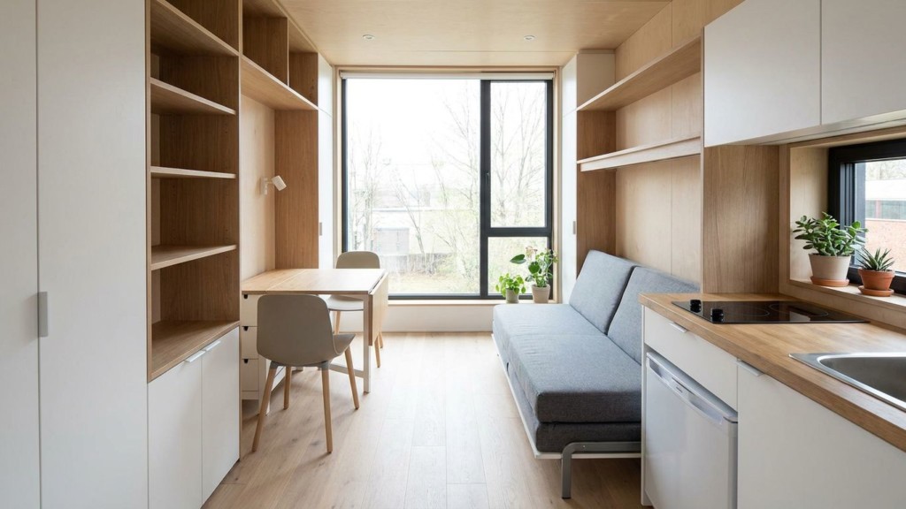 Exemple D’aménagement Intérieur D’une Maison Container De 20m²